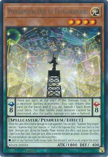 Performapal Duelist Extraordinaire | MAZE-EN024